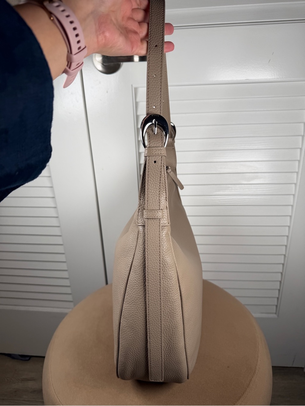 STAUD Pine Hobo in Dune (Taupe) Leather new - Picture 5 of 8